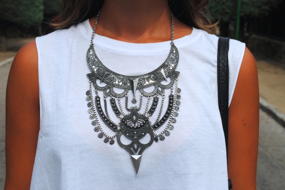 silver maxi necklace 